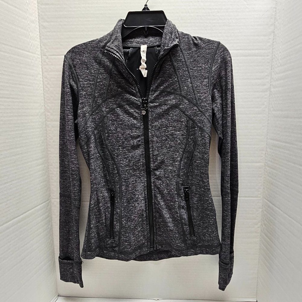 Lululemon Lightly Define Jacket Light Gray Black … - image 1
